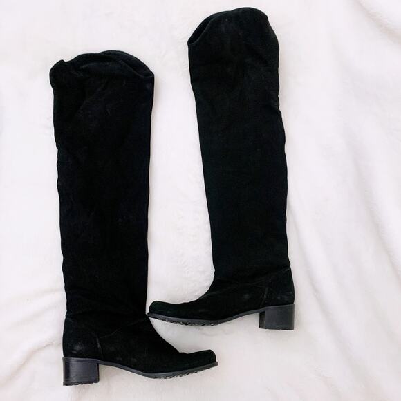Stuart Weitzman Dunkirk Nubuck Boots - Picture 7 of 12